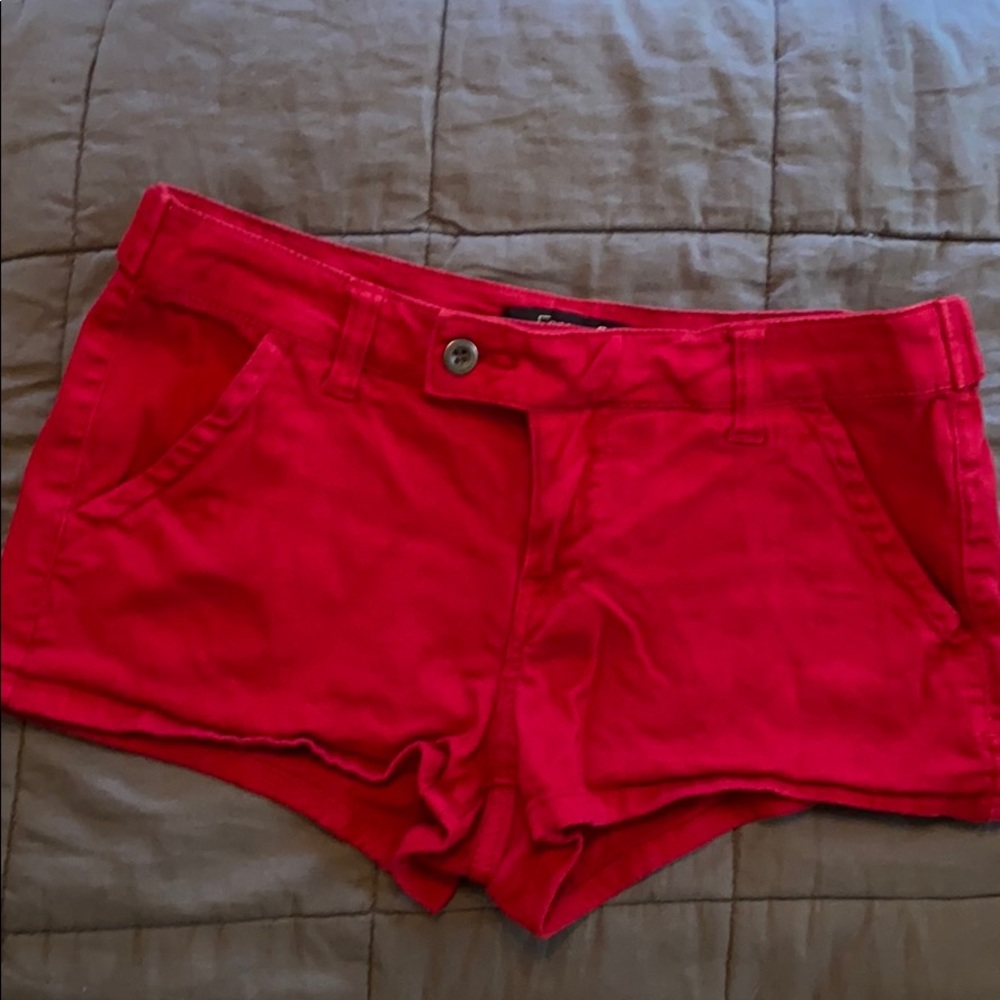 Red shorts